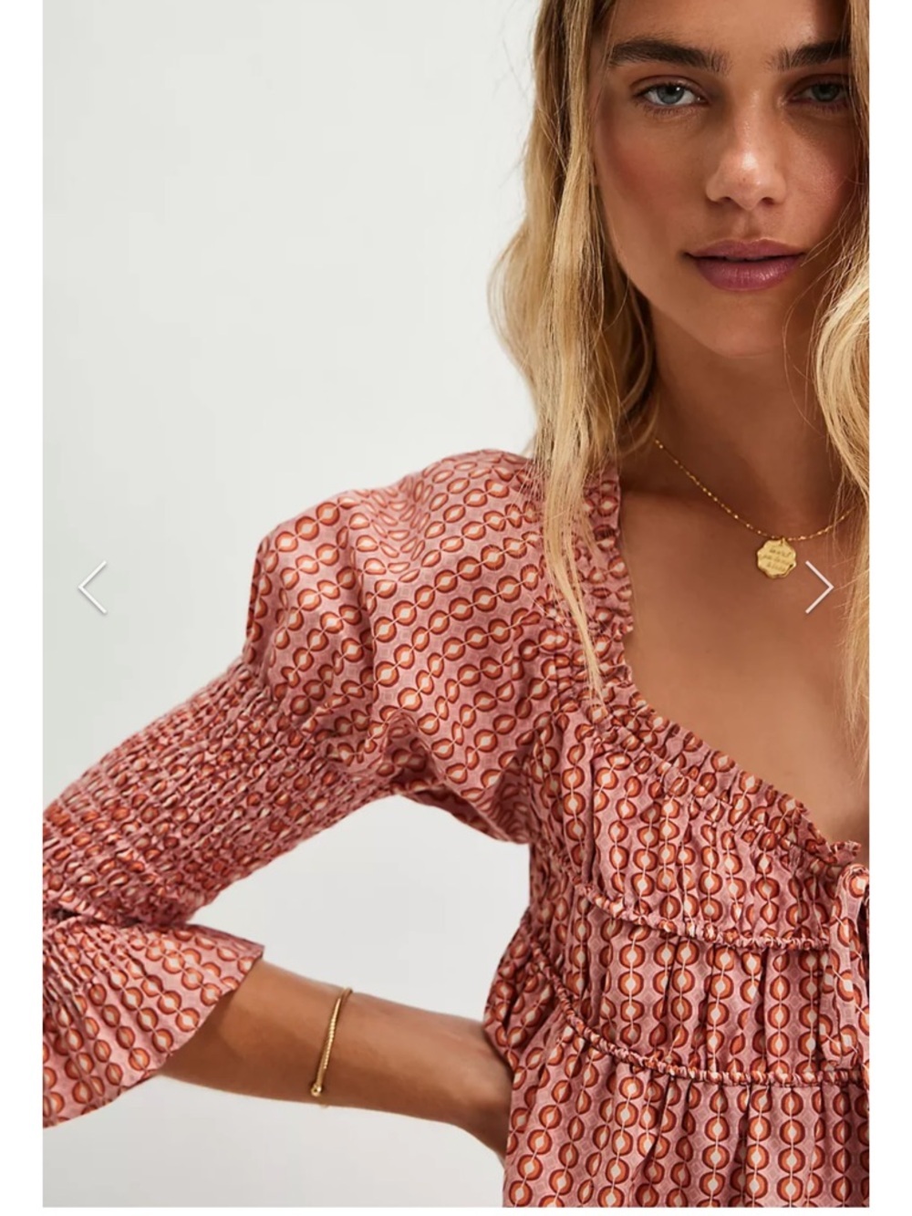 Free People Star Dip Mini Dress - Glass Roses Combo - Picture 6 of 12